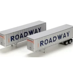 Trains|Athearn 28010 HO Scale RTR Roadway 40'' Exterior Post Z-Van Trailers - Model Train Junction: Quality Parts and Art Supplies
