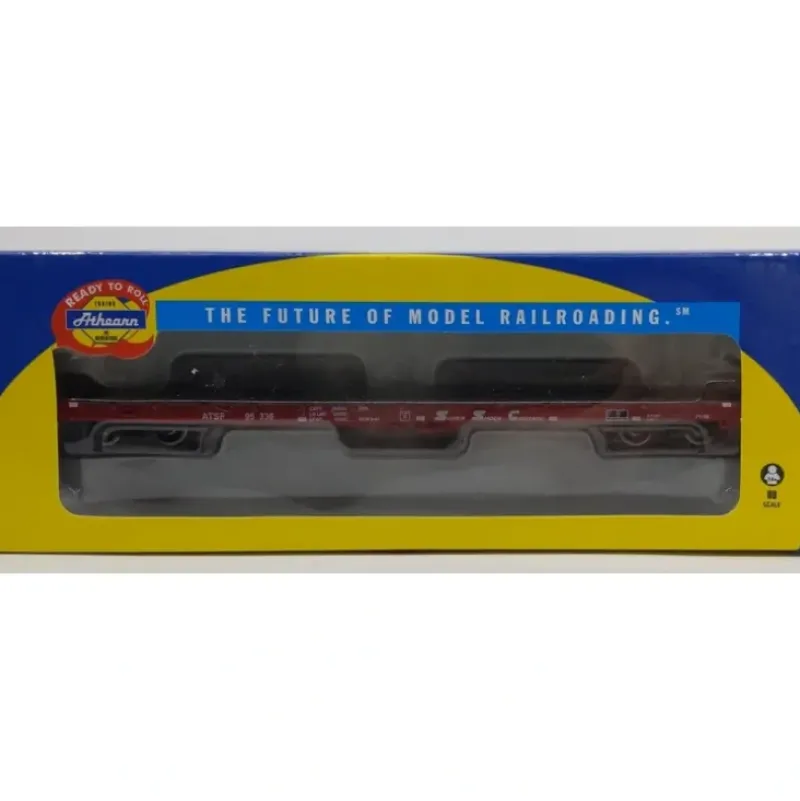 Trains|Athearn 97801 HO Scale Santa Fe 60' Flat Car #95336 LN/Box - Model Train Junction: Quality Parts and Art Supplies