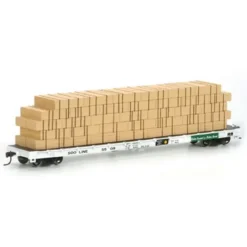 Trains|Athearn 81943 HO Scale Soo Line 60' Flat Car w/Lumber Load #5509 - Model Train Junction: Quality Parts and Art Supplies
