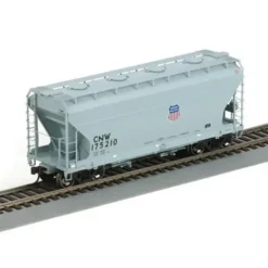 Trains|Athearn 95941 HO Scale Union Pacific/CNW ACF 2970 Covered Hopper #175210 - Model Train Junction: Quality Parts and Art Supplies