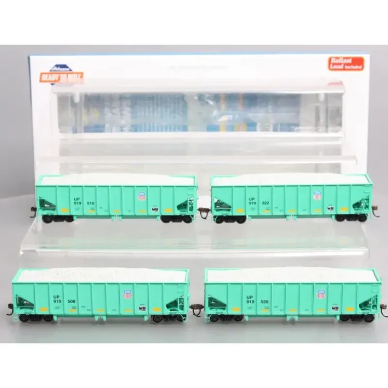 Trains|Athearn 14253 HO Scale Union Pacific 40' Ballast Hopper (Set of 4) LN/Box - Model Train Junction: Quality Parts and Art Supplies