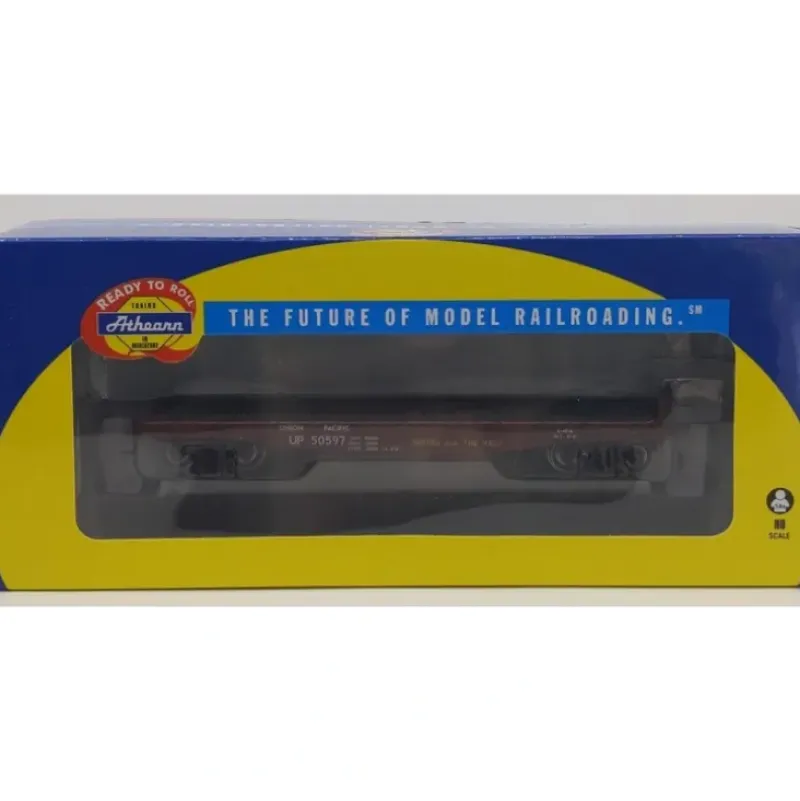 Trains|Athearn 96348 HO Scale Union Pacific 40' Flatcar #50597 - Model Train Junction: Quality Parts and Art Supplies
