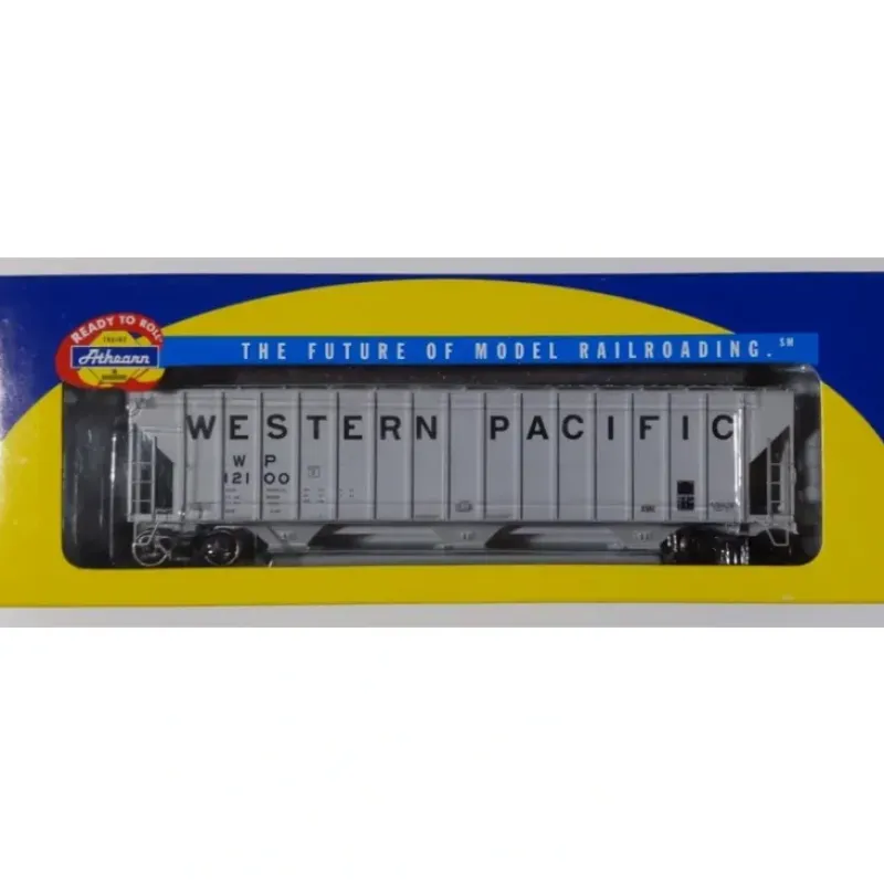Trains|Athearn 73818 HO Scale Western Pacific 54' FMC Covered Hopper #12100 LN/Box - Model Train Junction: Quality Parts and Art Supplies
