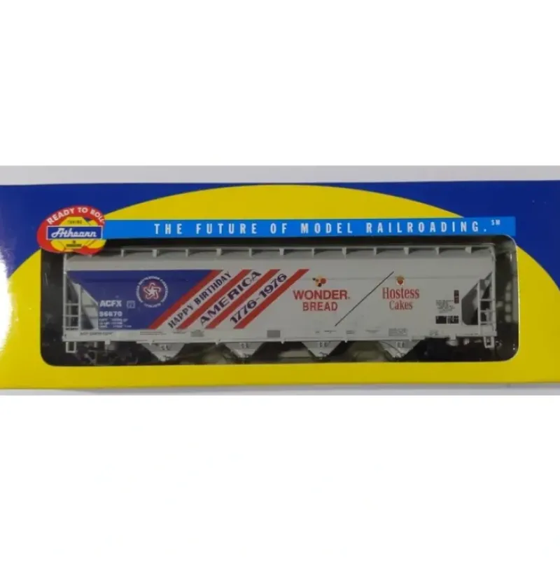 Trains|Athearn 7200 HO Scale Wonder Bread ACF Centerflow Hopper #56670 - Model Train Junction: Quality Parts and Art Supplies