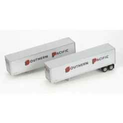 Trains|Athearn 73274 HO Southern Pacific 40'''' Fruehauf Z-Van Trailers #2 (Set of 2) - Model Train Junction: Quality Parts and Art Supplies