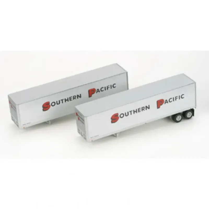 Trains|Athearn 73274 HO Southern Pacific 40'''' Fruehauf Z-Van Trailers #2 (Set of 2) - Model Train Junction: Quality Parts and Art Supplies