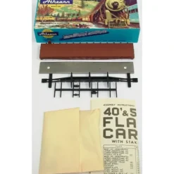 Trains|Athearn 13989 HO Undecorated 50FT Flatcar with Stakes Kit - Model Train Junction: Quality Parts and Art Supplies