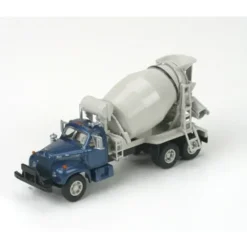 Trains|Athearn 93170 HO Undecorated Metallic Blue Mack B Cement Truck - Model Train Junction: Quality Parts and Art Supplies