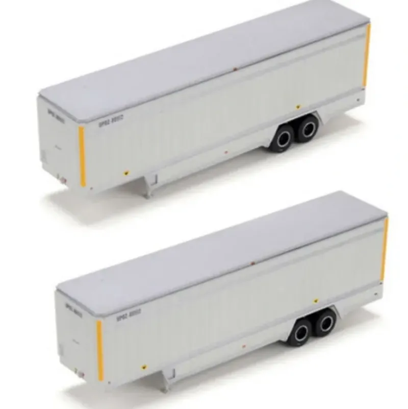 Trains|Athearn 27958 HO UPSZ W/Yellow Stripe 40' Parcel Trailer (Pack of 2) - Model Train Junction: Quality Parts and Art Supplies