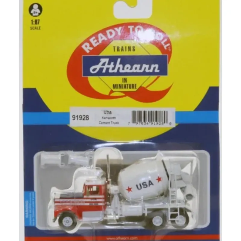 Trains|Athearn 91928 HO USA Kenworth Cement Mixer Truck Ready To Roll - Model Train Junction: Quality Parts and Art Supplies