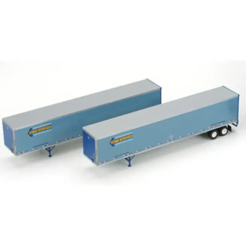 Trains|Athearn 28412 HO Werner 53' Wabash Duraplate Trailers #2 (Set of 2) - Model Train Junction: Quality Parts and Art Supplies
