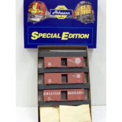 Trains|Athearn 2310 HO Western Maryland Special Edition 40' Boxcar Kit (Set of 3) - Model Train Junction: Quality Parts and Art Supplies