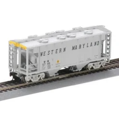 Trains|Athearn 94397 HO Western Maryland PS2 2003 2-Bay Covered Hopper #5745 - Model Train Junction: Quality Parts and Art Supplies