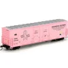Trains|Athearn 91287 HO WSOR/Breast Cancer 50' Evans DD Plug Boxcar - RTR - Model Train Junction: Quality Parts and Art Supplies