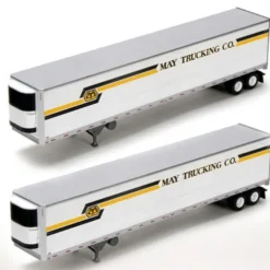 Trains|Athearn 28465 May Trucking 53' Reefer Trailers #1 (2) - Model Train Junction: Quality Parts and Art Supplies