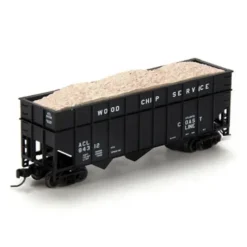 Trains|Athearn 22004 N Atlantic Coast Line 40' Wood Chip Hopper with Load #84312 - Model Train Junction: Quality Parts and Art Supplies