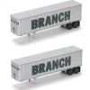 Trains|Athearn 17117 N Branch 40' Exterior Post Trailers #1 (2) - Model Train Junction: Quality Parts and Art Supplies