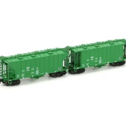 Trains|Athearn 23050 N Burlington Northern GATC 2600 Hopper Set #413414 (2) - Model Train Junction: Quality Parts and Art Supplies