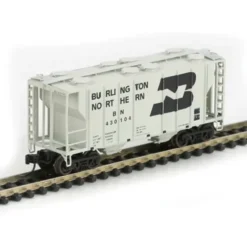 Trains|Athearn 12004 N Burlington Northern PS-2 2600 Covered Hopper Gray #430104 - Model Train Junction: Quality Parts and Art Supplies
