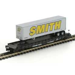 Trains|Athearn 17321 N Canadian Pacific Rail 53' Flatcar #505965 w/ 40' Smith Trailer - Model Train Junction: Quality Parts and Art Supplies