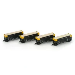 Trains|Athearn 22002 N Chesapeake & Ohio 40' Wood Chip Hopper with Load #1 (Set of 4) - Model Train Junction: Quality Parts and Art Supplies