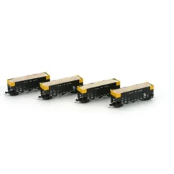 Trains|Athearn 22003 N Chesapeake and Ohio 40' Wood Chip Hopper with Load #2 (4) - Model Train Junction: Quality Parts and Art Supplies