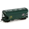 Trains|Athearn 23340 N Chicago and North Western ACF 2970 Covered Hopper Green #175010 - Model Train Junction: Quality Parts and Art Supplies