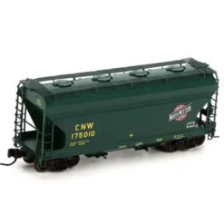 Trains|Athearn 23340 N Chicago and North Western ACF 2970 Covered Hopper Green #175010 - Model Train Junction: Quality Parts and Art Supplies