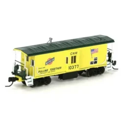 Trains|Athearn 23237 N Chicago and North Western Bay Window Caboose #10377 - Model Train Junction: Quality Parts and Art Supplies