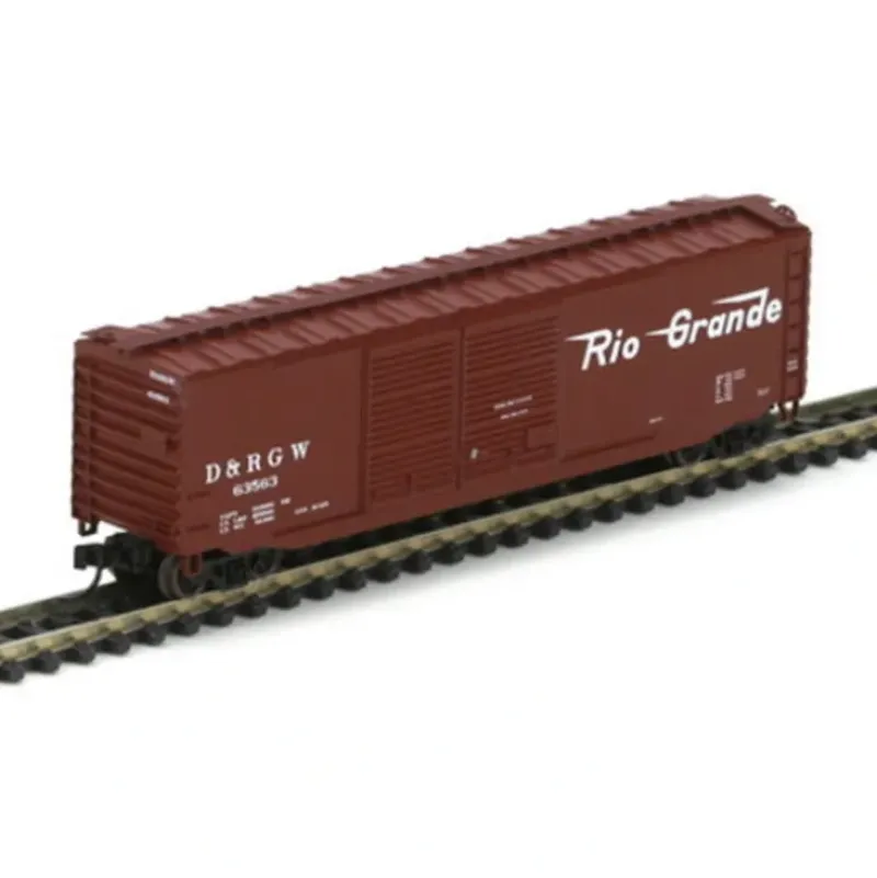 Trains|Athearn 14153 N Denver & Rio Grande Western 50' PS-1 Double Door Brown Boxcar #1 - Model Train Junction: Quality Parts and Art Supplies