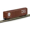 Trains|Athearn 14151 N Norfolk & Western 50' PS-1 Double Door Brown Boxcar #318650 - Model Train Junction: Quality Parts and Art Supplies