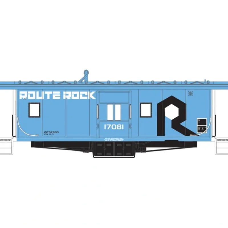 Trains|Athearn 23239 N Rock Island Bay Window Caboose Blue #17081 - Model Train Junction: Quality Parts and Art Supplies