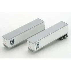 Trains|Athearn 14204 N Scale Chessie 40' Fruehauf Smooth Trailers #2 (Set of 2) - Model Train Junction: Quality Parts and Art Supplies