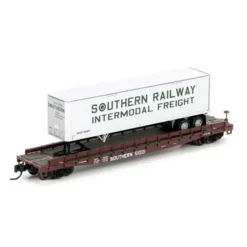 Trains|Athearn 17335 N Southern 53' GSC TOFC Flat with 40' Trailer #51001 - Model Train Junction: Quality Parts and Art Supplies
