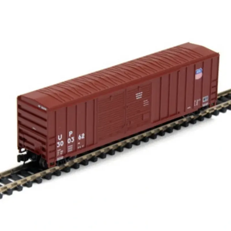 Trains|Athearn 17280 N Union Pacific 50' FMC Offset Double Door Boxcar Red #300362 - Model Train Junction: Quality Parts and Art Supplies