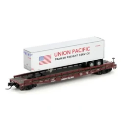 Trains|Athearn 17341 N Union Pacific 53' GSC TOFC Flat with 40' Trailer #53471 - Model Train Junction: Quality Parts and Art Supplies