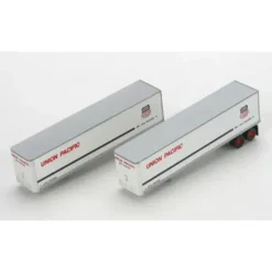 Trains|Athearn 14212 N Union Pacific 40' Fruehauf Smooth Trailers #2 (Set of 2) - Model Train Junction: Quality Parts and Art Supplies