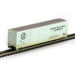 Trains|Athearn 17193 N Union Railroad of Oregon 50' FMC Double Door Box/Weathered #1 - Model Train Junction: Quality Parts and Art Supplies