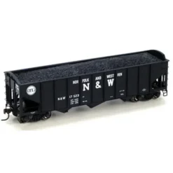 Trains|Athearn 76392 N&W 40' 3-Bay Ribbed Hopper w/Load #1963 - Model Train Junction: Quality Parts and Art Supplies