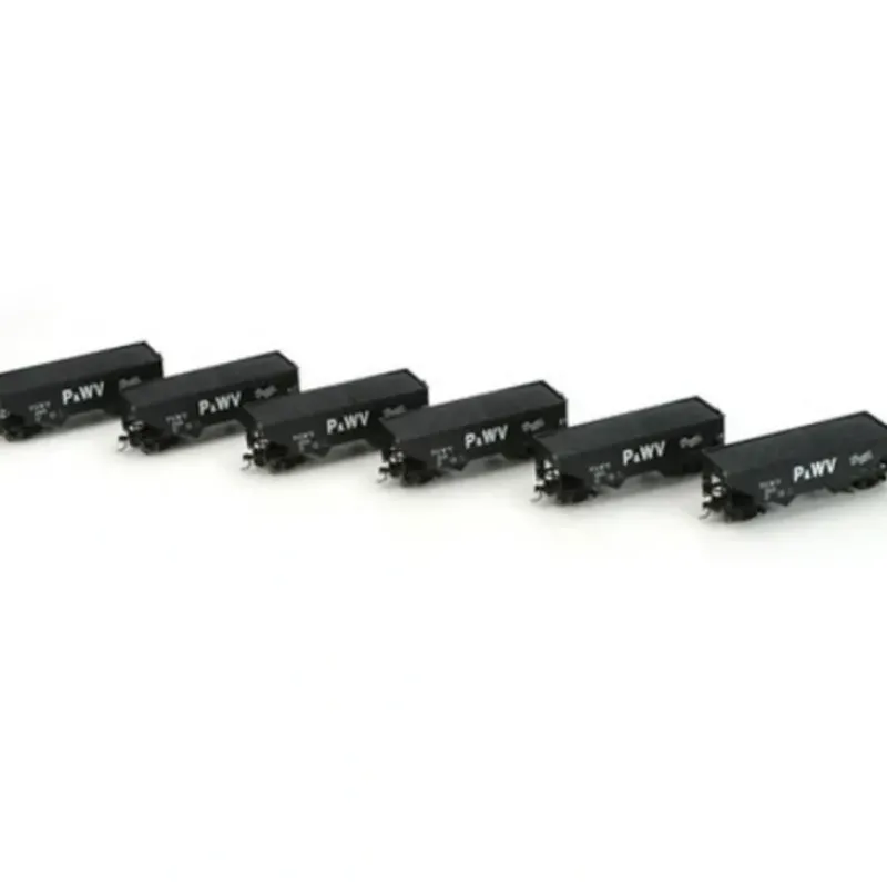 Trains|Athearn 72662 P&WV 34' Offset Hopper Set w/Coal Loads (6 Cars) - Model Train Junction: Quality Parts and Art Supplies