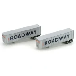 Trains|Athearn 28011 Roadway 40' Exterior Post Z-Van Trailer Set #2 (Set of 2) - Model Train Junction: Quality Parts and Art Supplies