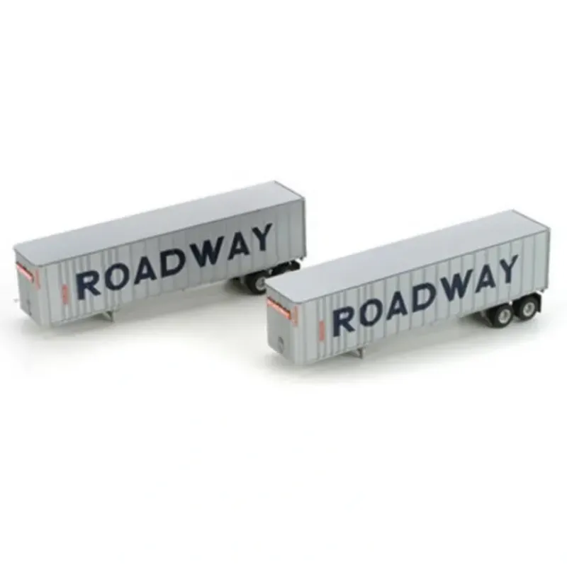 Trains|Athearn 28011 Roadway 40' Exterior Post Z-Van Trailer Set #2 (Set of 2) - Model Train Junction: Quality Parts and Art Supplies