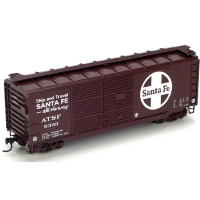 Trains|Athearn 74901 Santa Fe 40' Double Door Boxcar #6333 - Model Train Junction: Quality Parts and Art Supplies