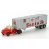 Trains|Athearn 70989 Santa Fe HO RTR Mack B Tractor w 40'' Exterior Post Trailer - Model Train Junction: Quality Parts and Art Supplies