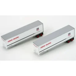 Trains|Athearn 73312 Union Pacific 40' Smooth Side Z-Van Trailers (Set of 2) - Model Train Junction: Quality Parts and Art Supplies