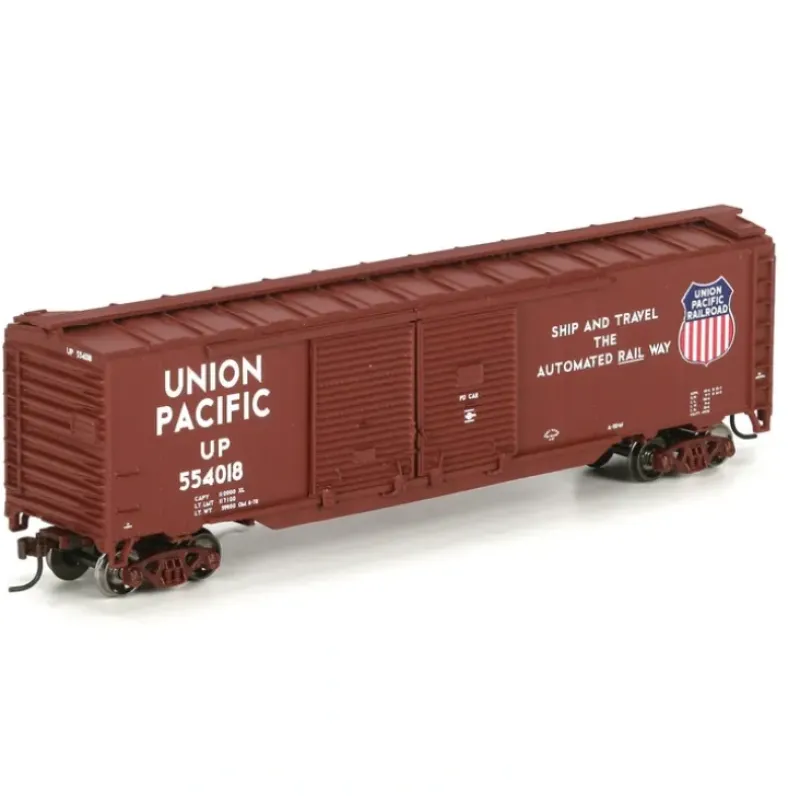 Trains|Athearn 98114 UP #554018 HO RTR 50' Double Door Box - Model Train Junction: Quality Parts and Art Supplies