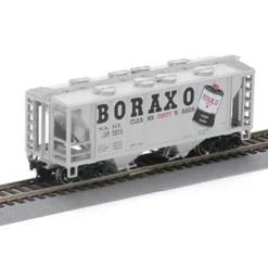 Trains|Athearn 94395 US Boraxo PS2 2003 2-Bay Covered Hopper #31061 - Model Train Junction: Quality Parts and Art Supplies