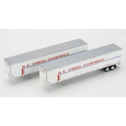 Trains|Athearn 28410 US Xpress 53' Wabash Duraplate Trailers #2 (Set of 2) - Model Train Junction: Quality Parts and Art Supplies