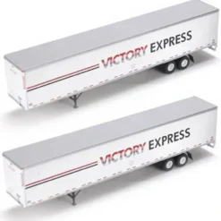 Trains|Athearn 28424 Victory Express 53' Wabash Duraplate Trailers #2 (Set of 2) - Model Train Junction: Quality Parts and Art Supplies