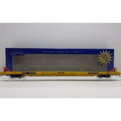 Trains|Athearn G29515 HO 89' F89-F Flat, KTTX/Yellow #152732 - Model Train Junction: Quality Parts and Art Supplies